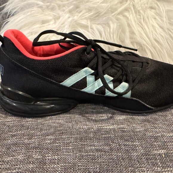 Puma Riaze Prowl Womens 11 Black Pink Mesh Pink Blue Training Running Shoes - Picture 3 of 10